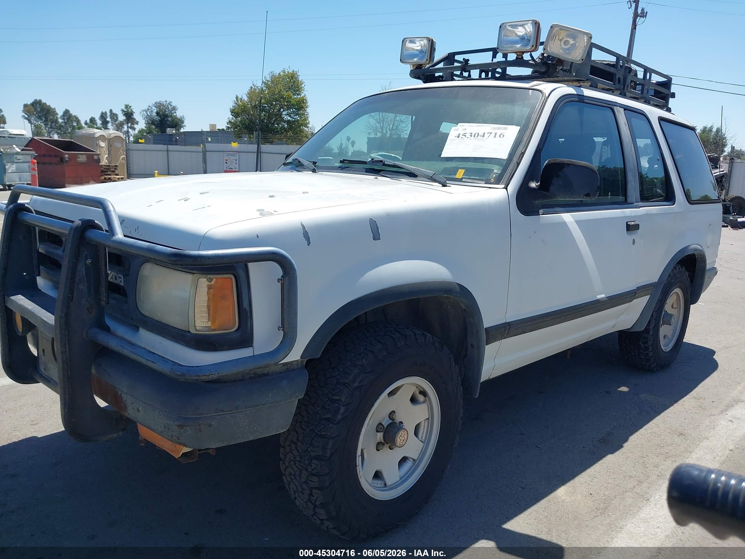 1991 Mazda Navajo Lx White vin: 4f2cu44x6mum12163