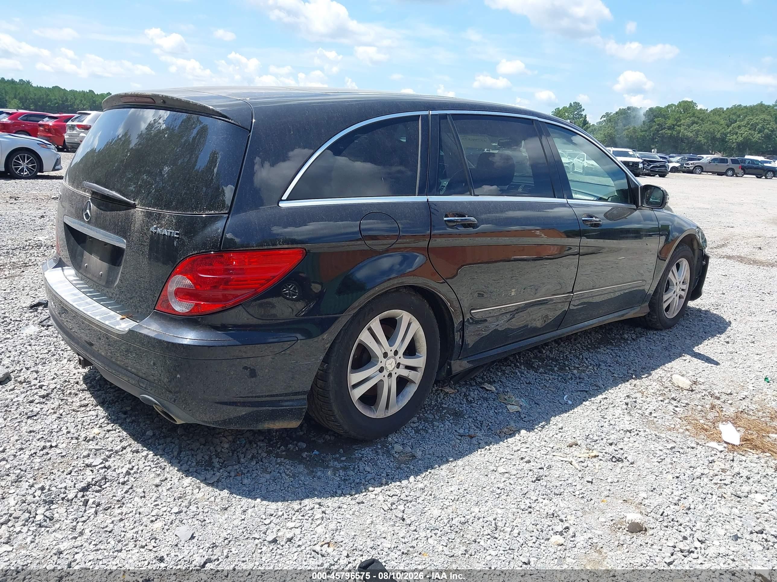2009 Mercedes-benz R 350 4matic Black vin: 4jgcb65e99a096020