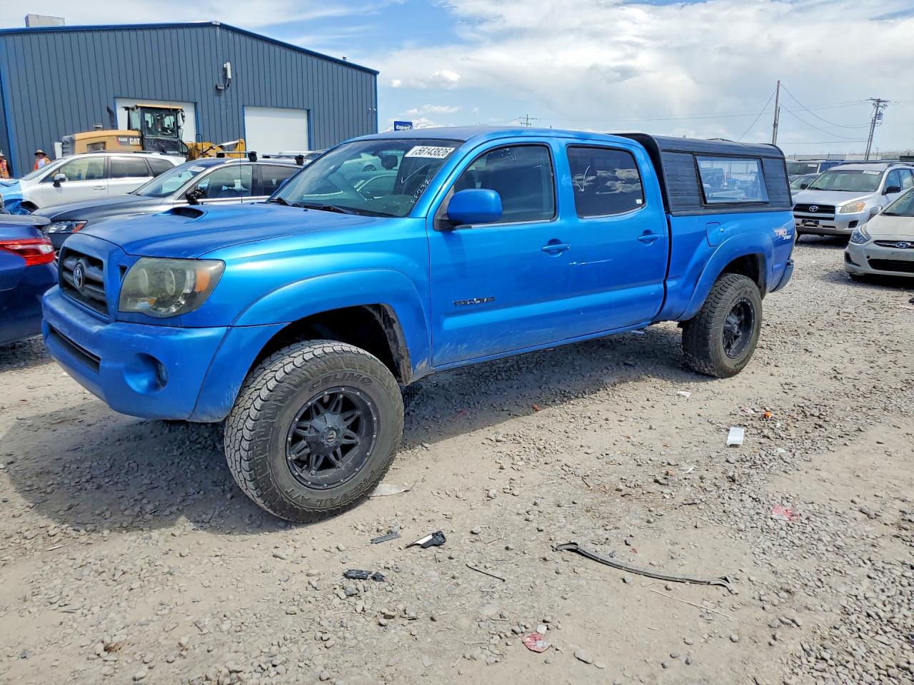 2005 Toyota Tacoma Double Cab Long Bed Blue vin: 5TEMU52N05Z092570