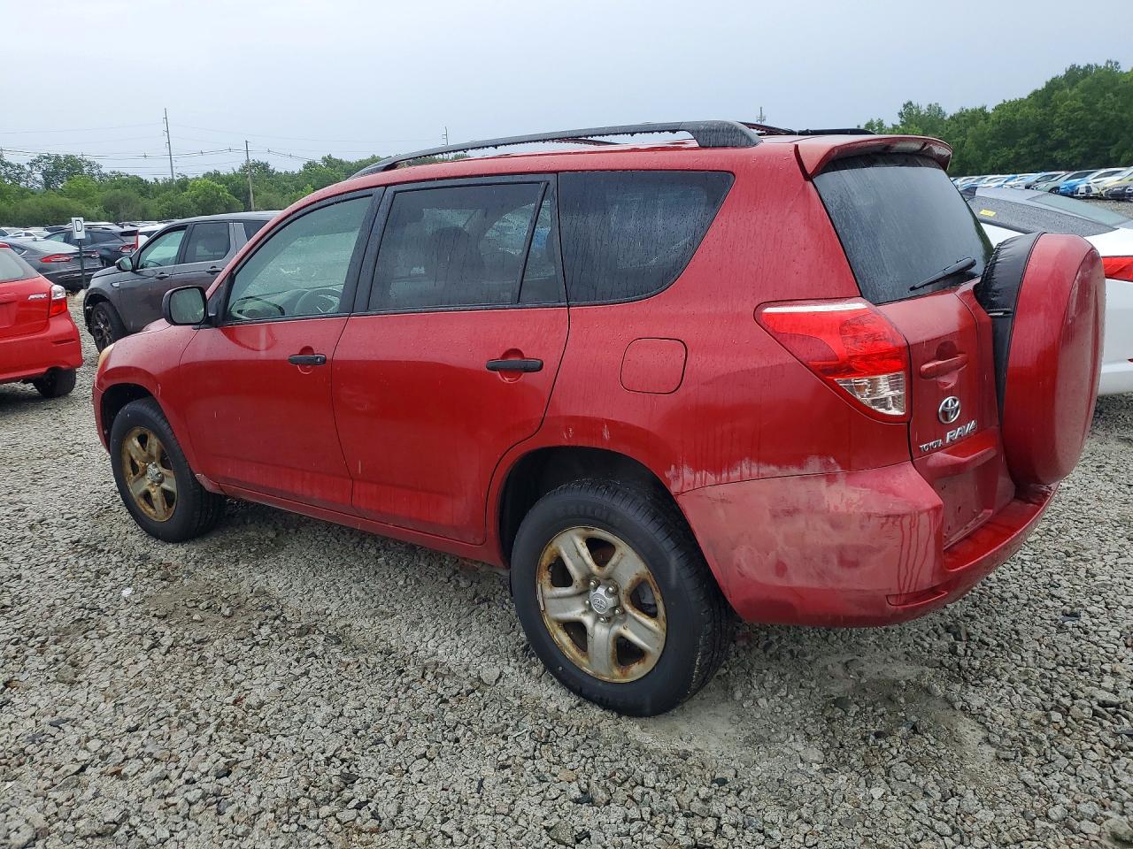 2007 Toyota Rav4 Base Red vin: JTMBD35V275115036