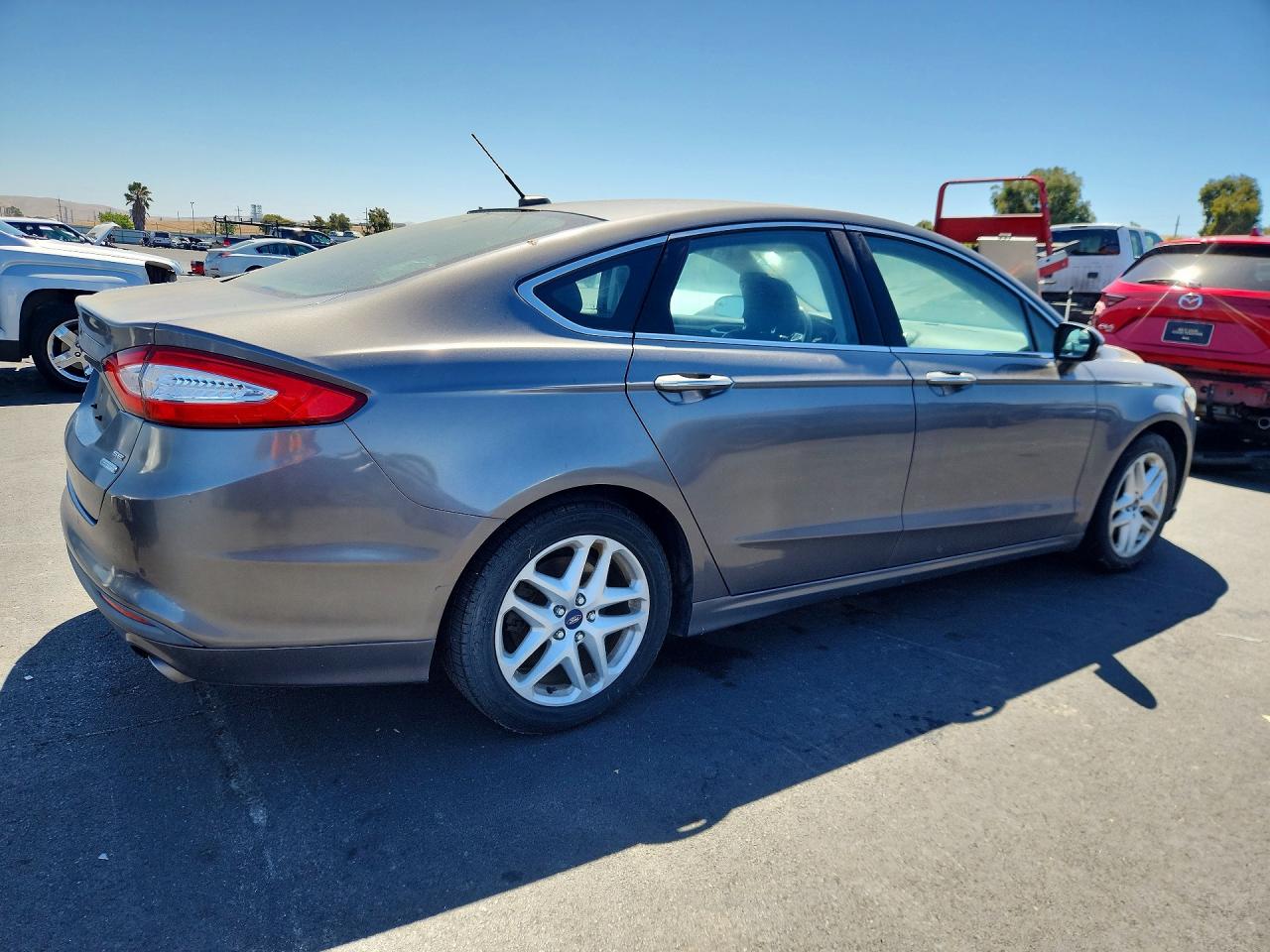 2014 Ford Fusion Se Gray vin: 3FA6P0HD0ER317108