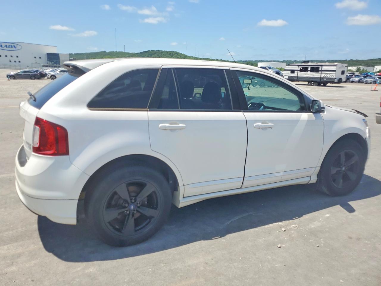 2013 Ford Edge Sport White vin: 2FMDK4AK8DBC77997