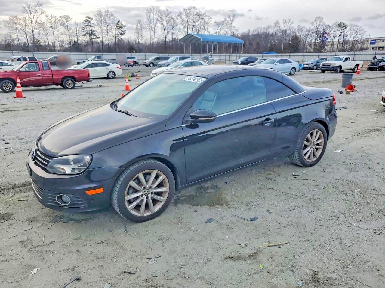 2012 Volkswagen Eos Komfort Black vin: WVWBW7AH0CV017330