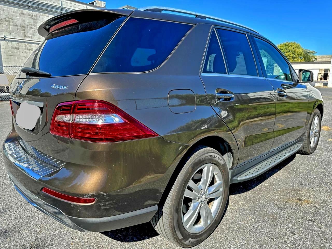 2012 Mercedes-benz Ml 350 4matic Brown vin: 4JGDA5HB2CA026708