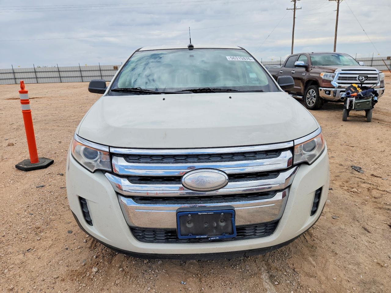 2013 Ford Edge Se White vin: 2FMDK3GC0DBA95432