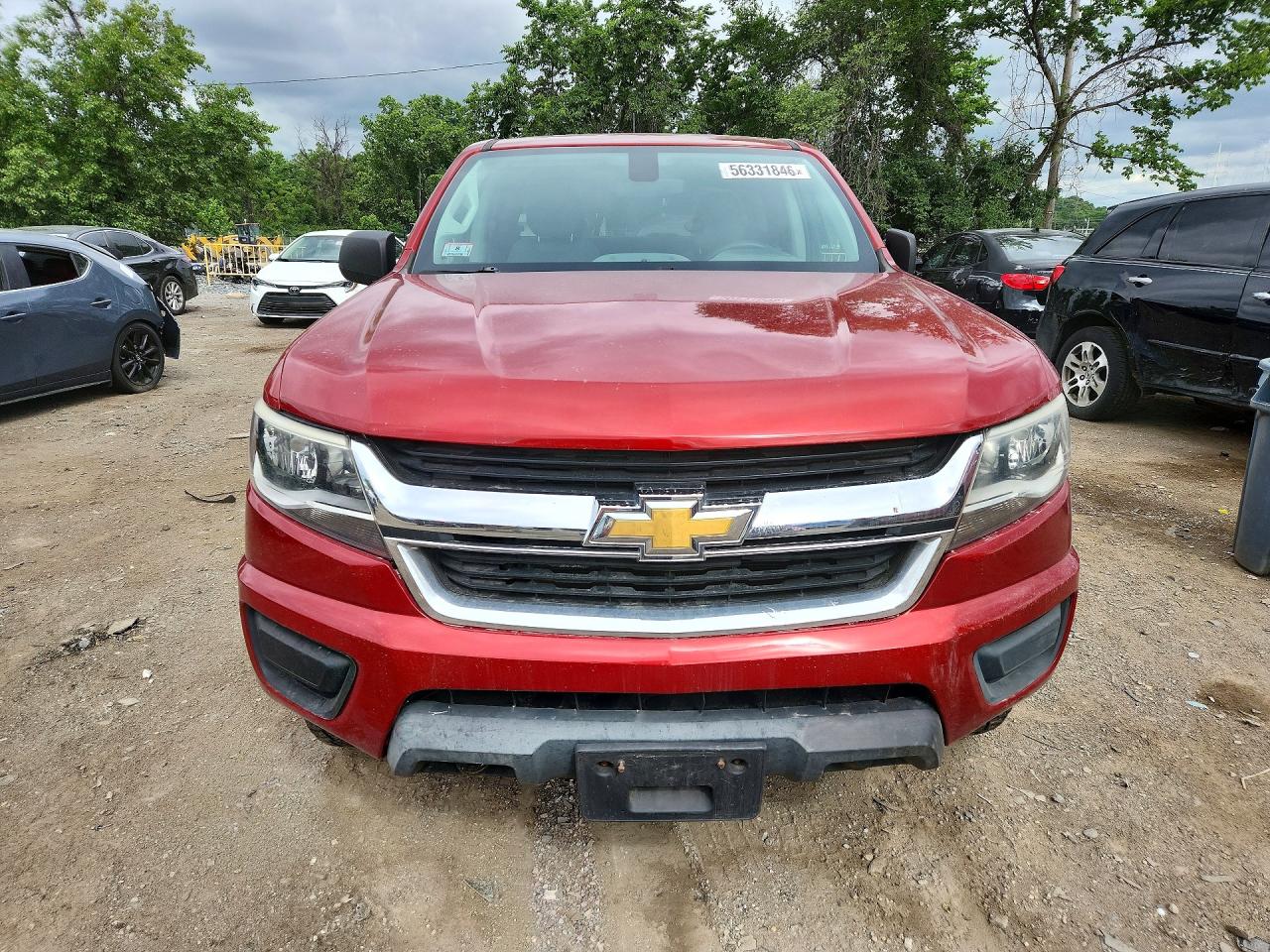 2016 Chevrolet Colorado Красный vin: 1GCGTBE37G1384593