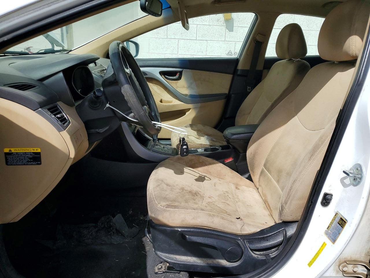 2013 Hyundai Elantra Gls White vin: 5NPDH4AE0DH307074