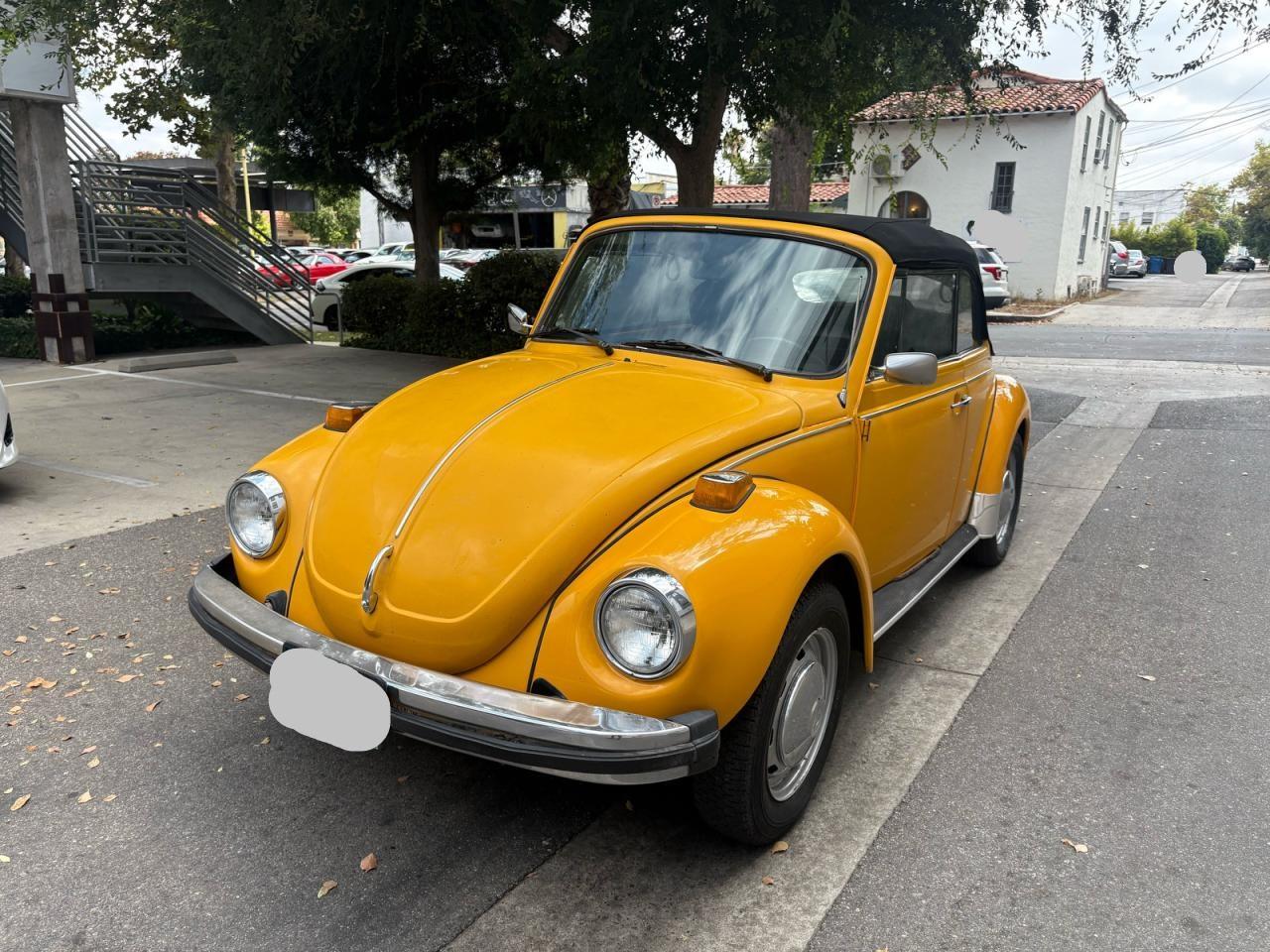 1978 Volkswagen Beetle Yellow vin: 1582009550