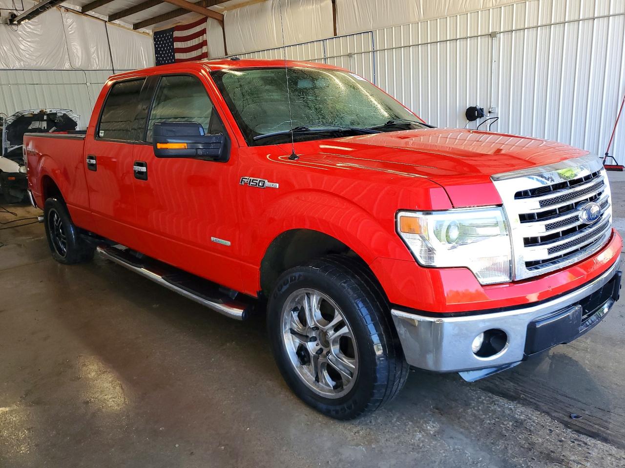 2014 Ford F150 Supercrew Red vin: 1FTFW1ET7EKF51670