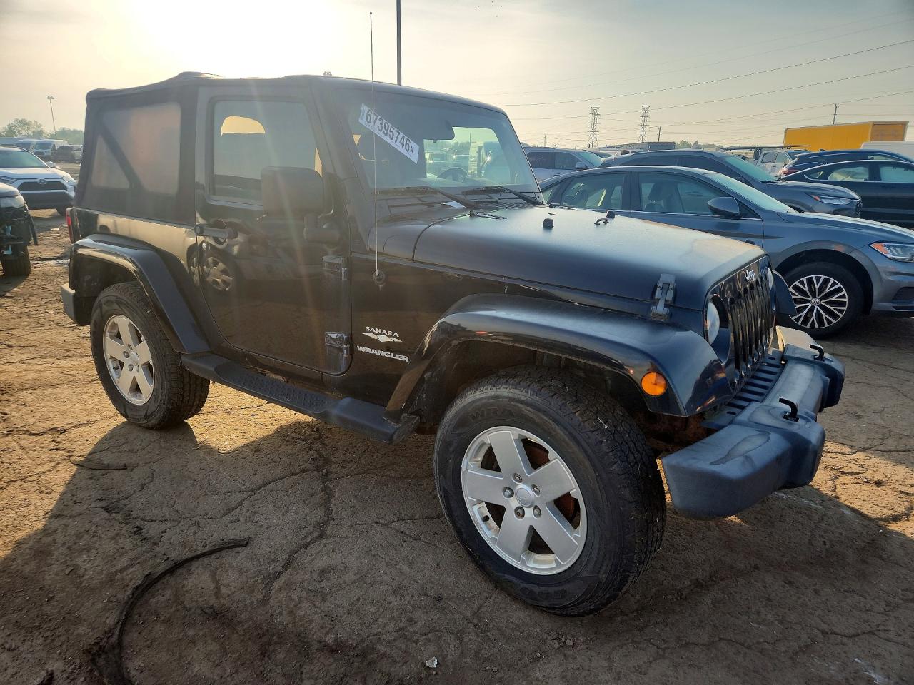 2007 Jeep Wrangler Sahara Black vin: 1J4FA54107L196774