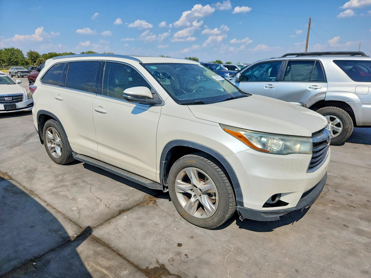 2014 Toyota Highlander Limited Белый vin: 5TDDKRFH6ES028029