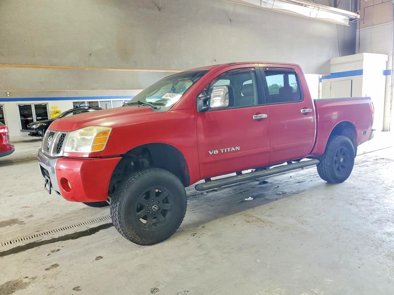 2005 Nissan Titan Xe Red vin: 1N6BA07B95N544064