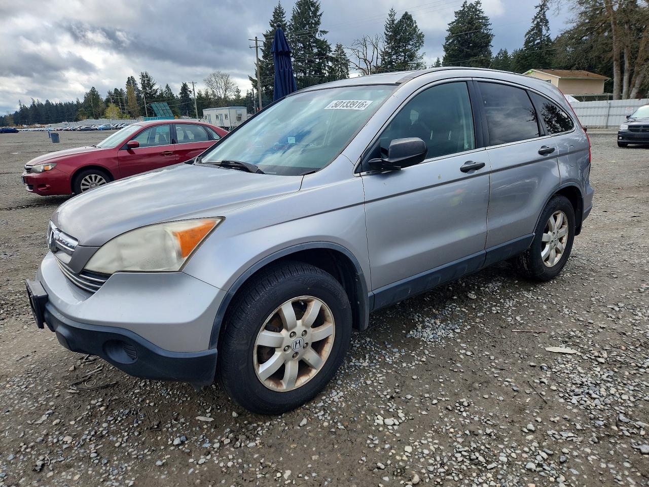2008 Honda Cr-v Ex Silver vin: JHLRE48538C076597