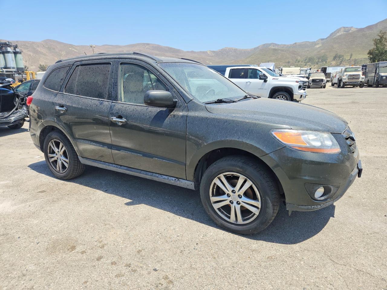 2010 Hyundai Santa Fe Limited Black vin: 5NMSKDAG6AH387550