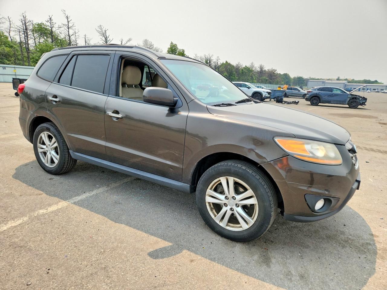 2011 Hyundai Santa Fe Limited Brown vin: 5XYZKDAG3BG010510