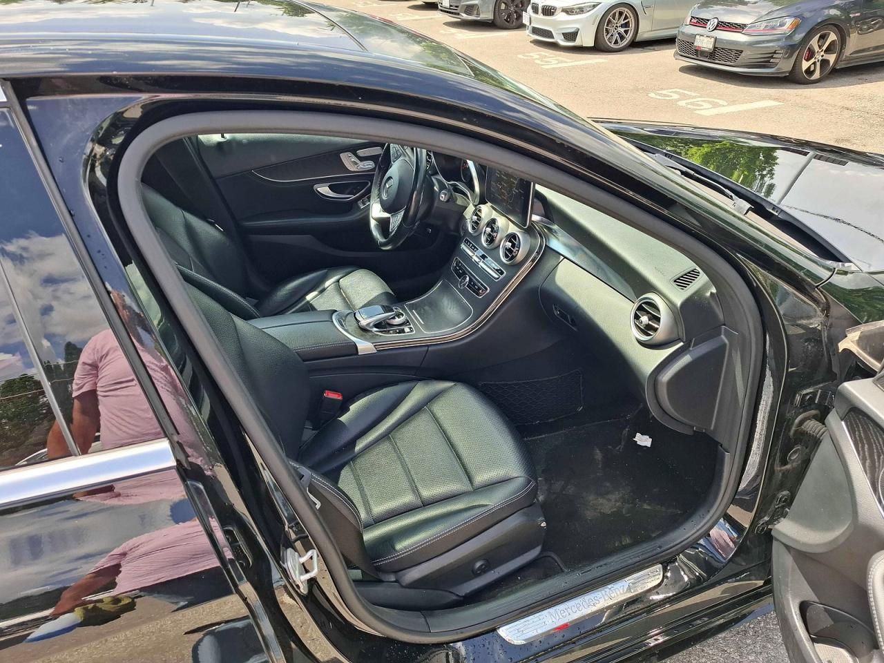 2015 Mercedes-benz C 300 4matic Black vin: 55SWF4KB4FU021344
