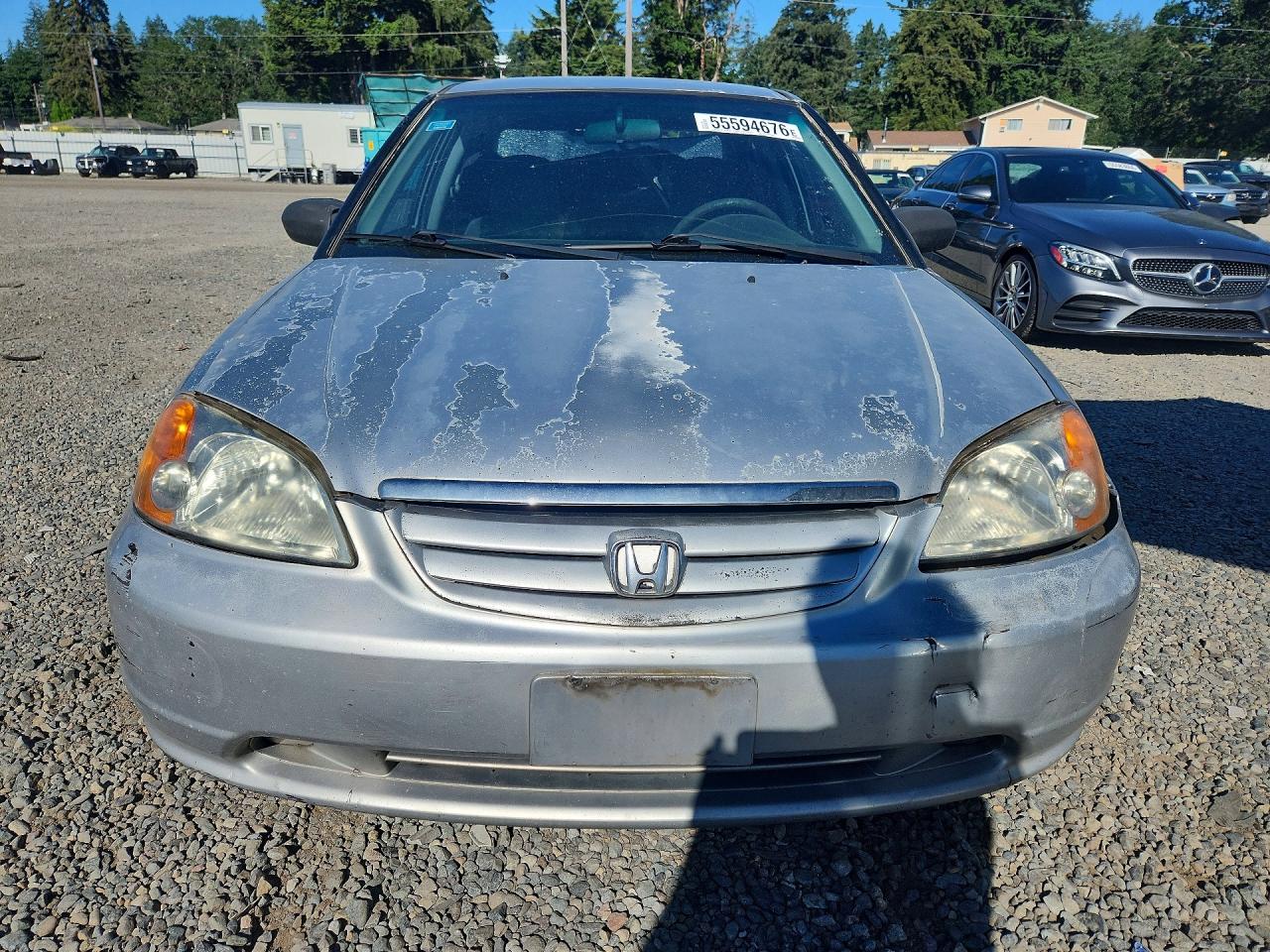 2001 Honda Civic Lx Gray vin: 2HGES15551H601543