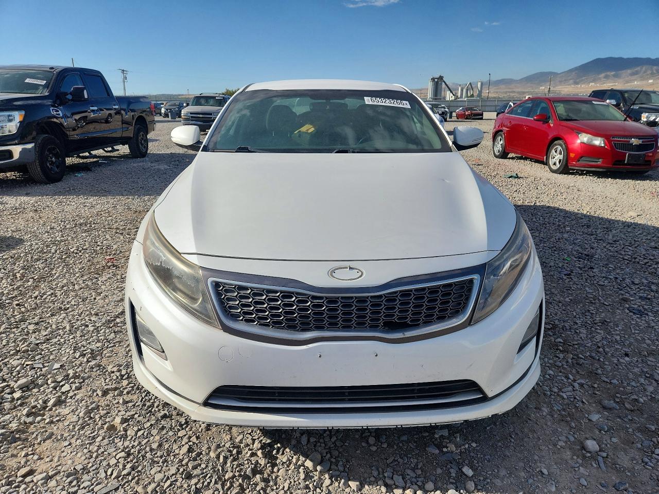 2015 Kia Optima Hybrid White vin: KNAGM4AD7F5079056