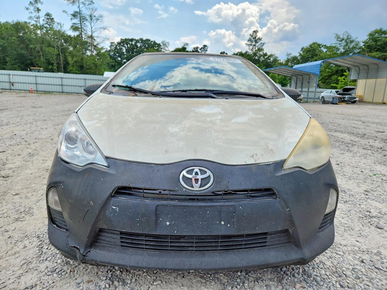 2013 Toyota Prius C Two Белый vin: JTDKDTB37D1532559
