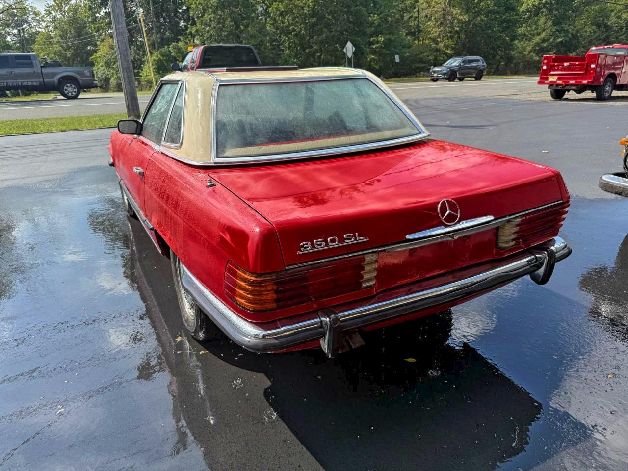 1972 Mercedes Benz 350sl Red vin: 10704412001287