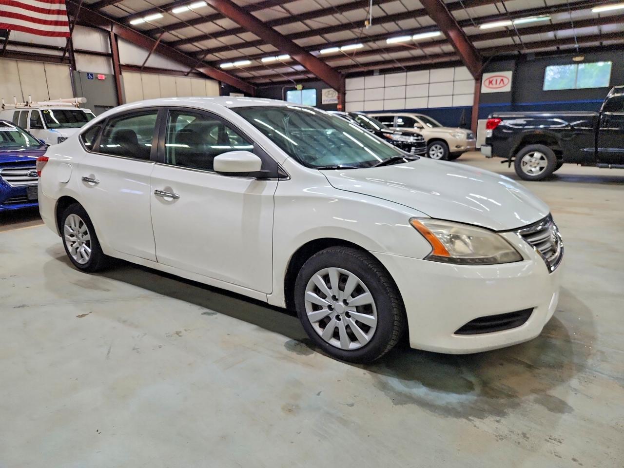 2013 Nissan Sentra S White vin: 3N1AB7AP8DL799606