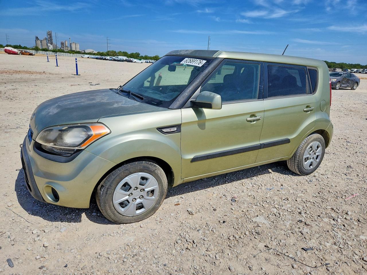 2012 Kia Soul Base Green vin: KNDJT2A54C7360059
