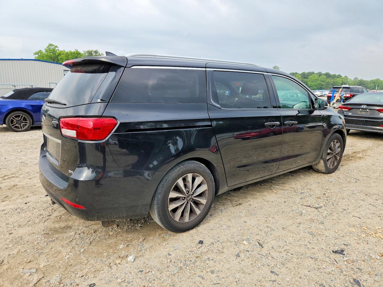2015 Kia Sedona Sx Black vin: KNDMC5C14F6018999