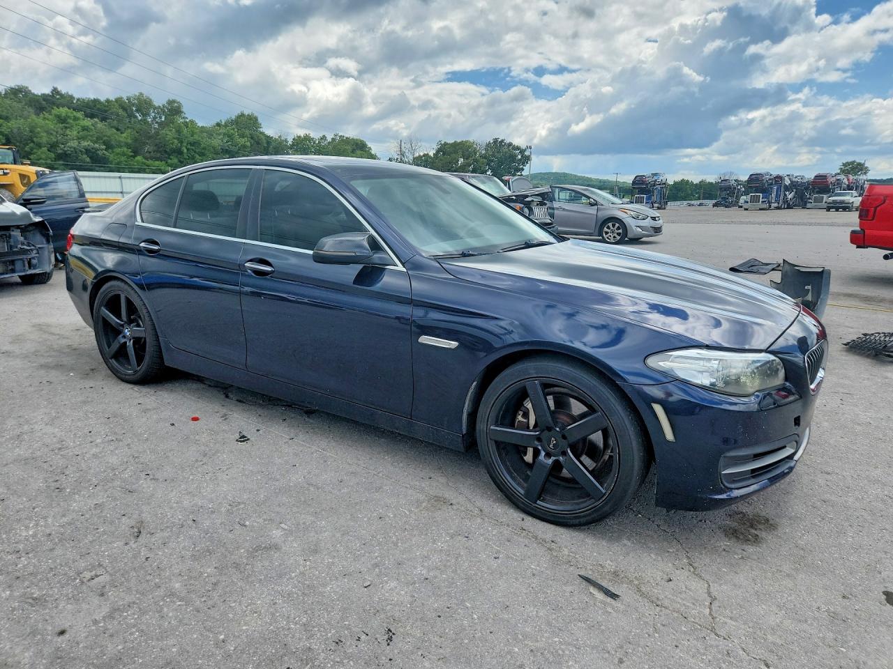 2014 Bmw 535 I Blue vin: WBA5B1C56ED478448