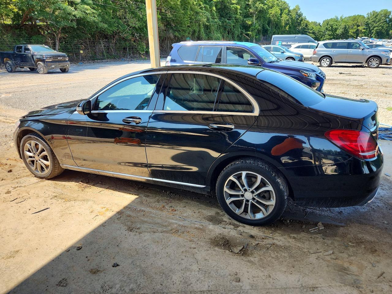 2015 Mercedes-benz C 300 4matic Black vin: 55SWF4KB8FU001212