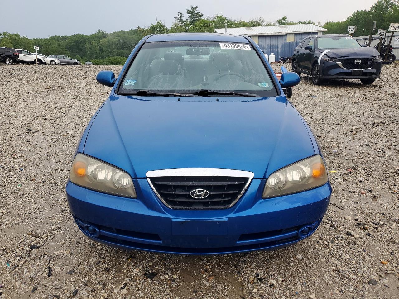 2006 Hyundai Elantra Gls Blue vin: KMHDN46D16U267066
