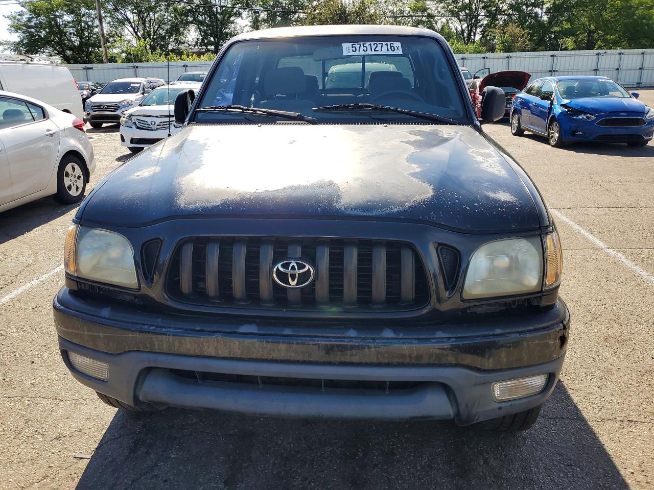 2002 Toyota Tacoma Double Cab Black vin: 5TEHN72N42Z092769