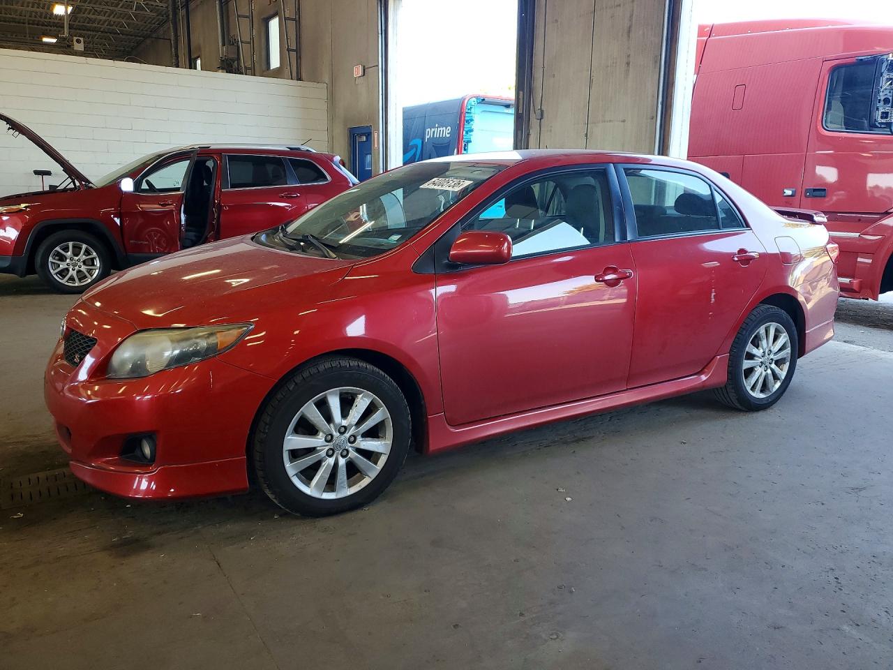 2009 Toyota Corolla S Red vin: 1NXBU40E69Z089882