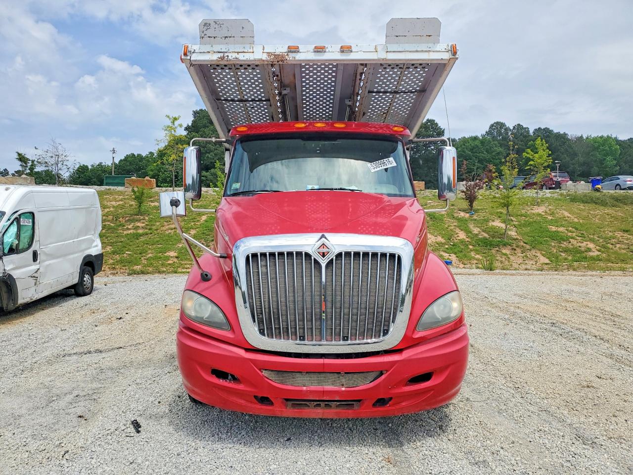 2012 International Prostar - Car Hauler Truck  67500 Max Gtw Fitted By Contrell Red vin: 1HSDESJNXCJ560915