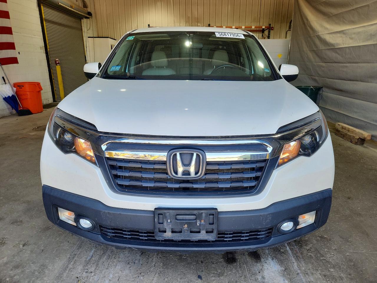 2019 Honda Ridgeline Rtl White vin: 5FPYK3F56KB036014