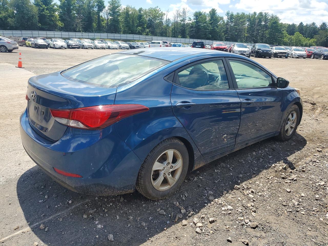 2015 Hyundai Elantra Se Синий vin: KMHDH4AE8FU280839