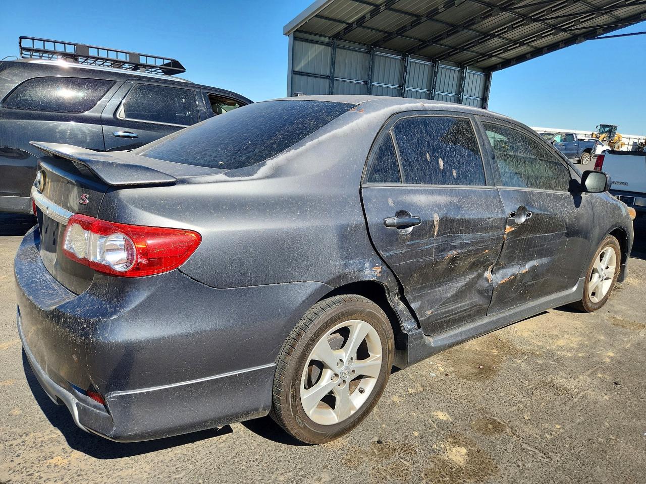 2011 Toyota Corolla S Gray vin: 2T1BU4EEXBC552395
