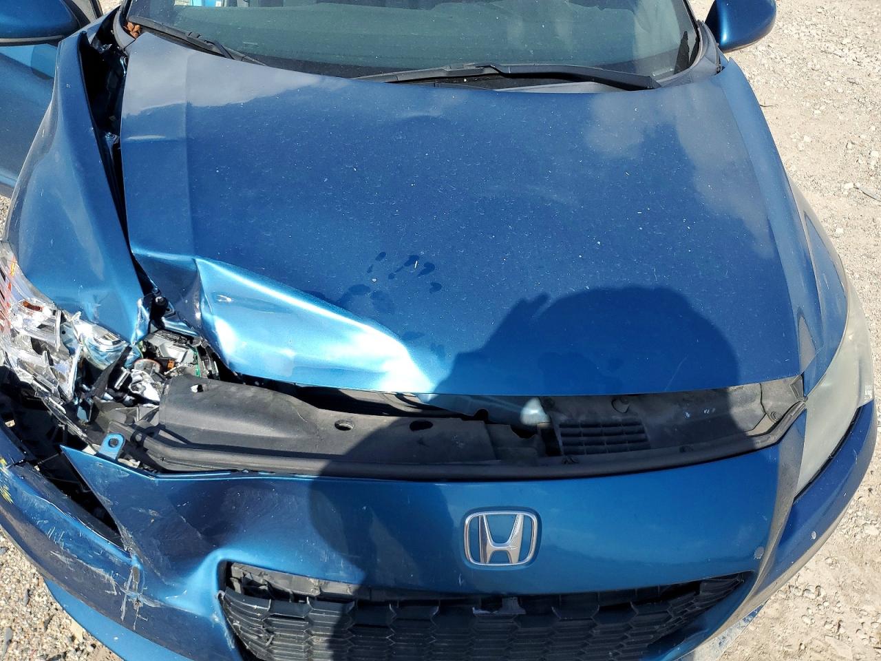 2013 Honda Cr-z Ex Blue vin: JHMZF1D69DS000596