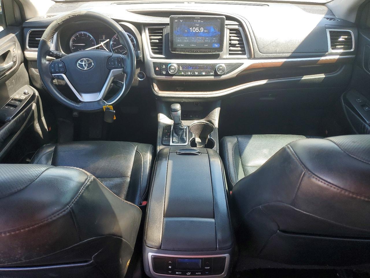 2015 Toyota Highlander Limited White vin: 5TDDKRFH5FS155842