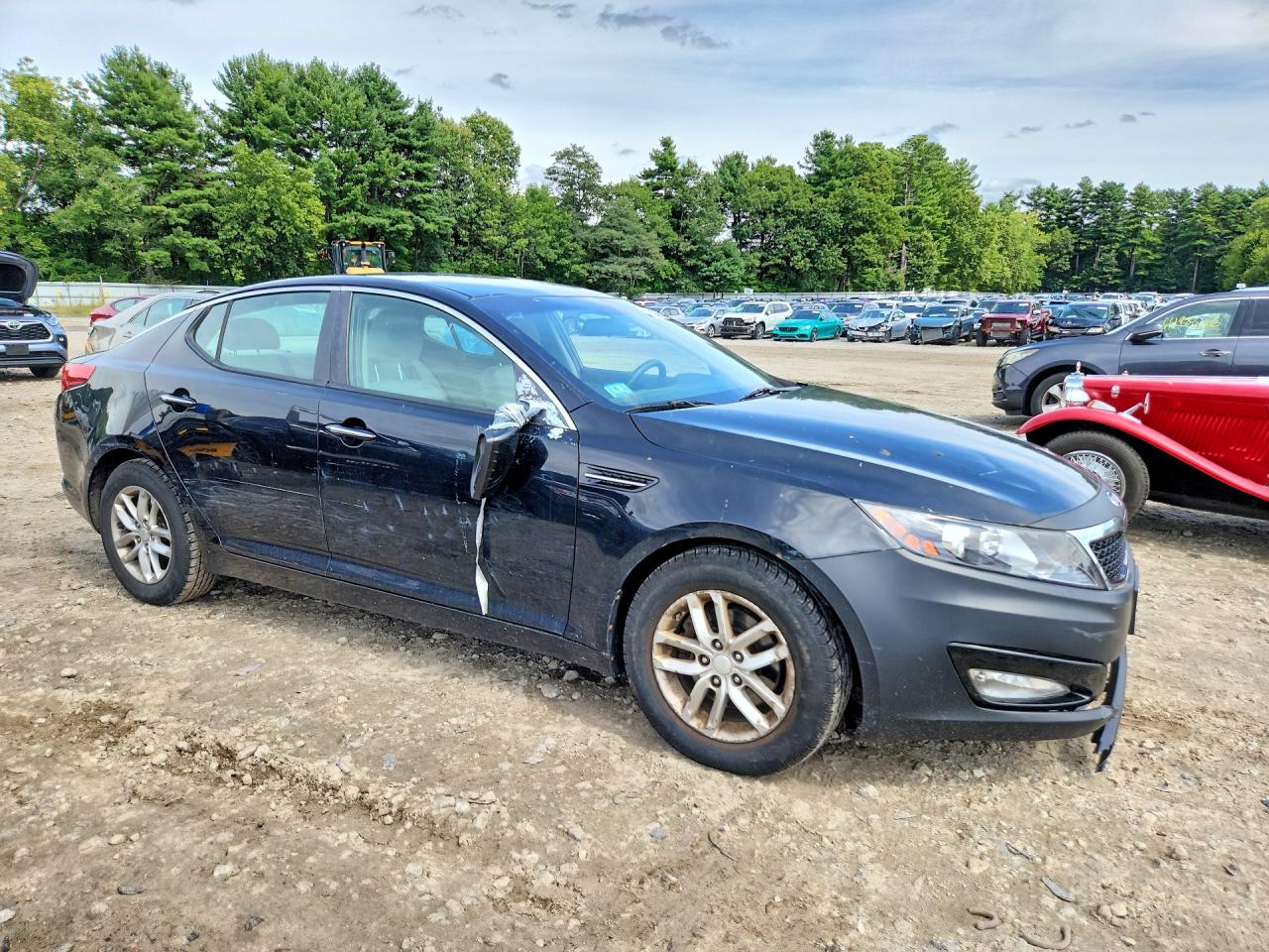 2012 Kia Optima Lx Black vin: 5XXGM4A71CG088047