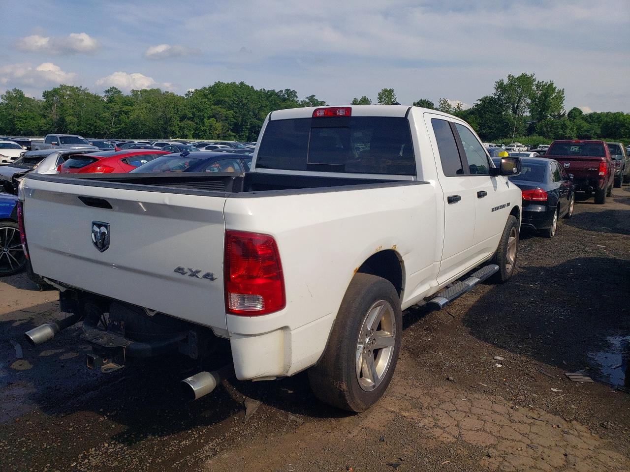 2011 Dodge Ram 1500 White vin: 1D7RV1GT9BS707710