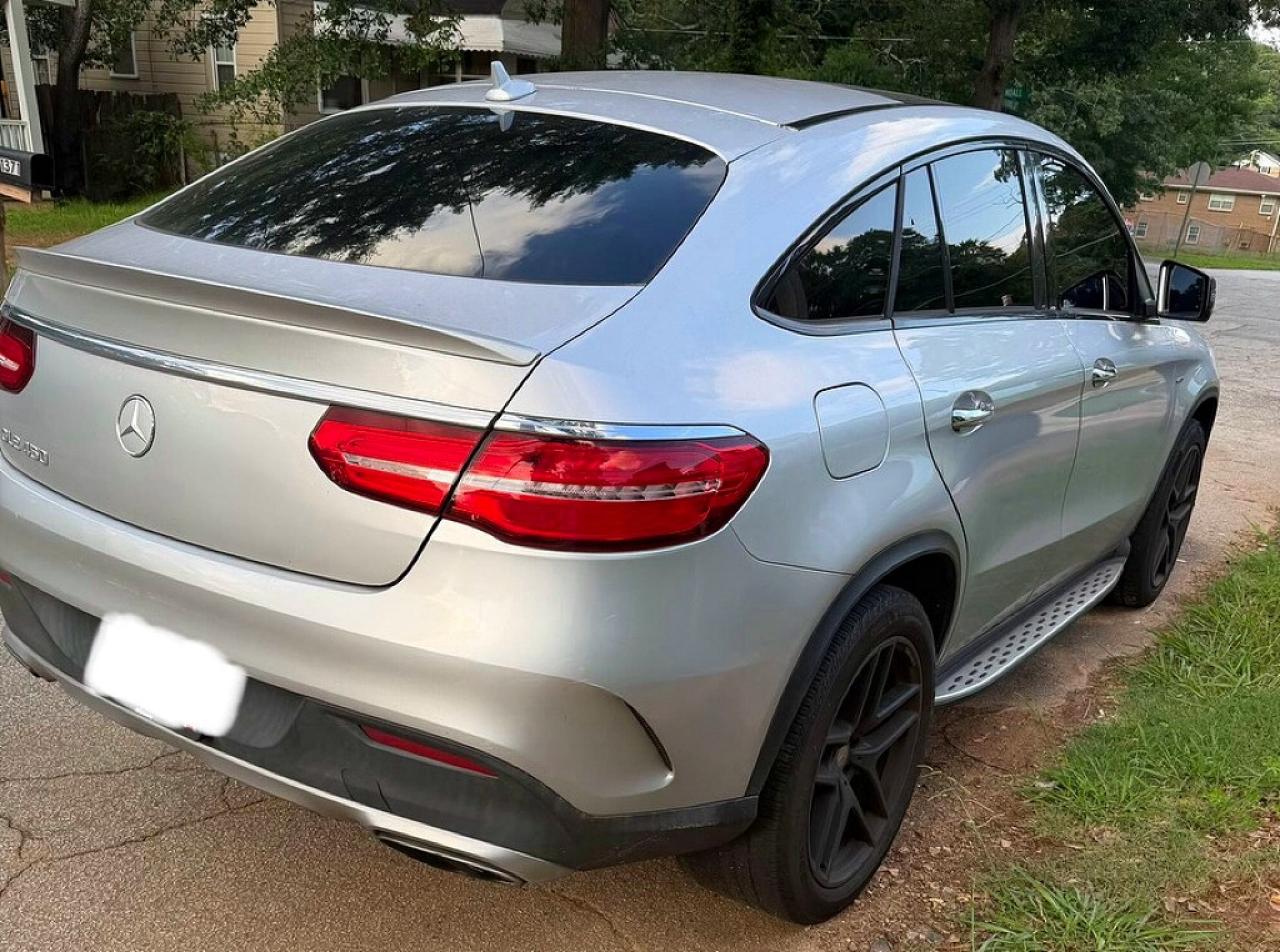 2016 Mercedes-benz Gle Coupe 450 4matic Silver vin: 4JGED6EB2GA042175