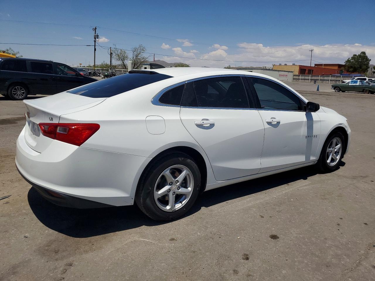 2016 Chevrolet Malibu Ls White vin: 1G1ZB5ST6GF189873