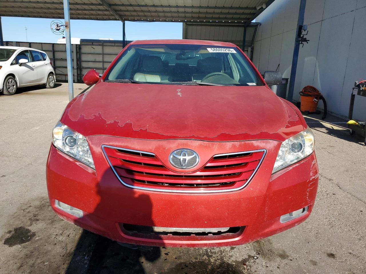 2007 Toyota Camry Xle V6 Red vin: 4T1BK46K87U011572