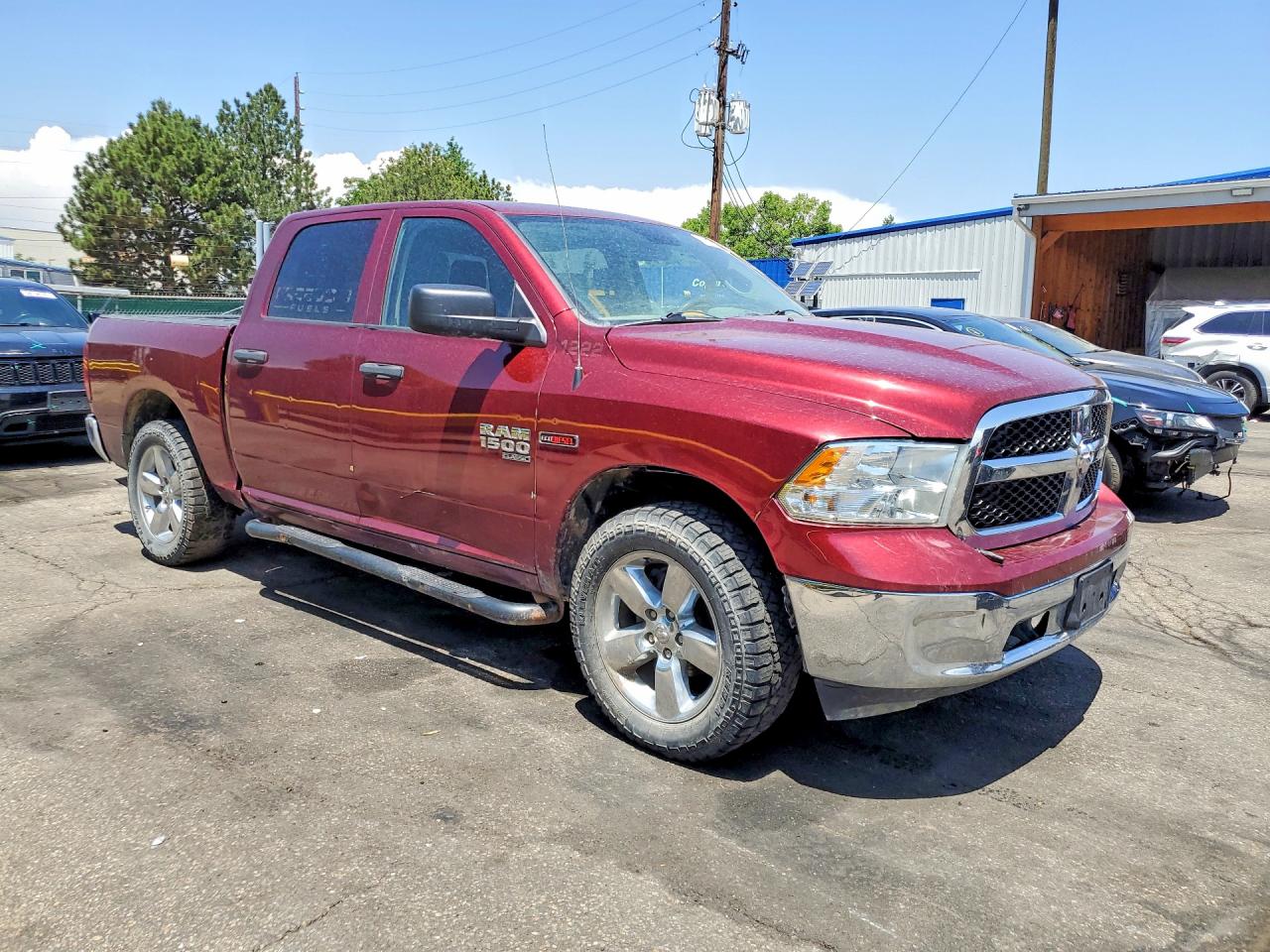 2019 Ram 1500 Classic Tradesman Burgundy vin: 1C6RR7KM7KS724871