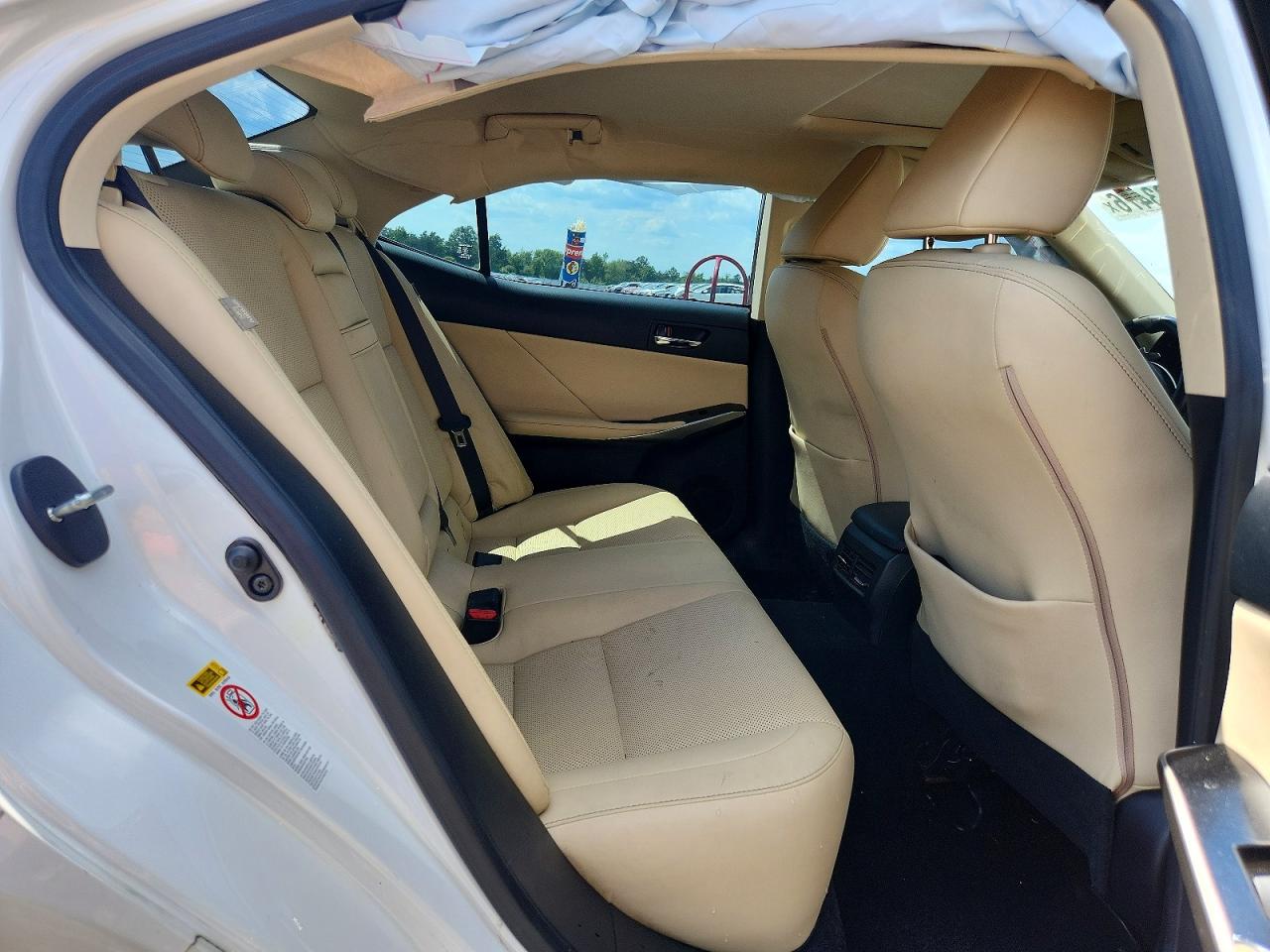 2014 Lexus Is 250 White vin: JTHCF1D22E5015234