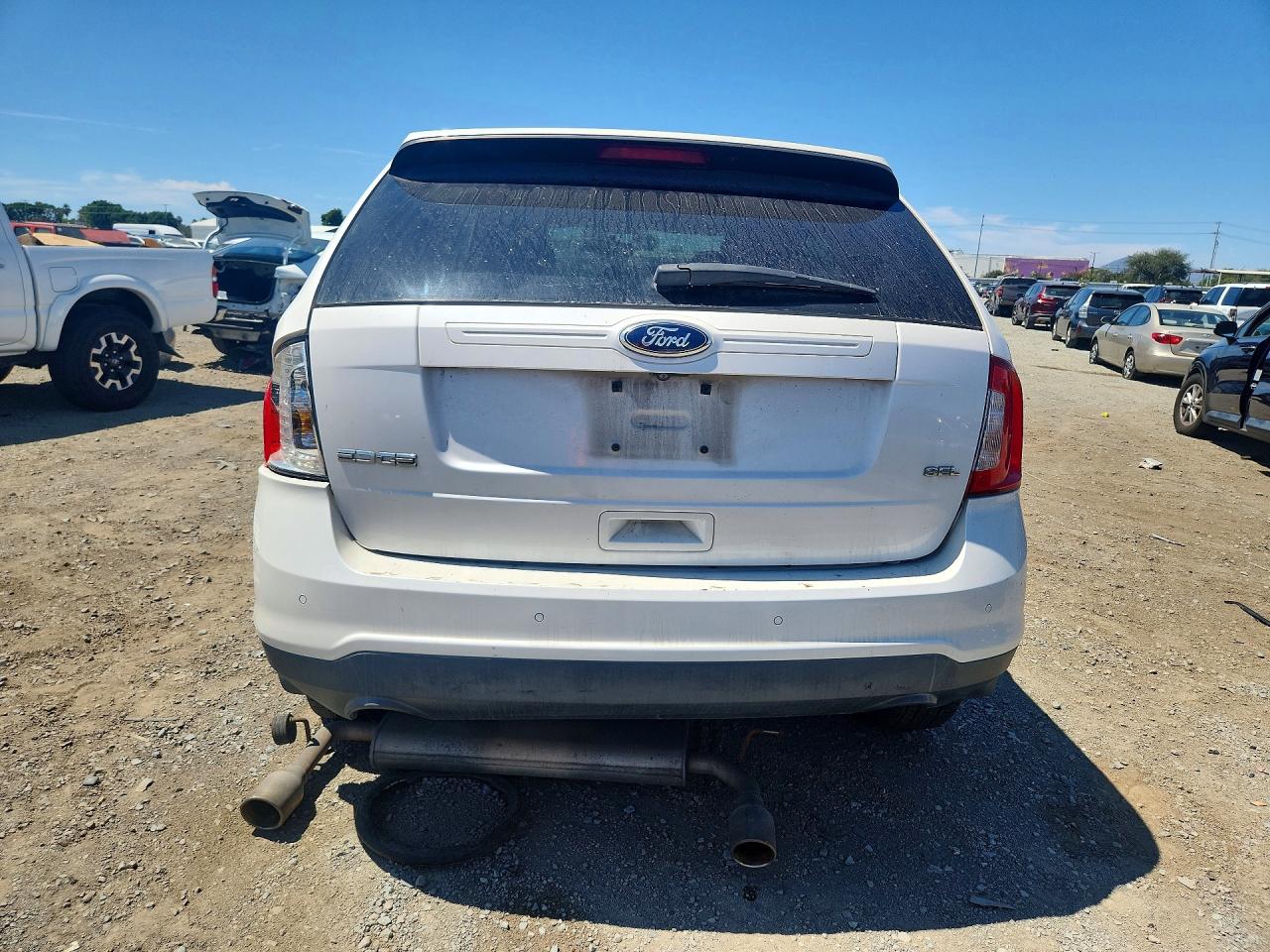 2014 Ford Edge Sel White vin: 2FMDK3JC3EBB31074