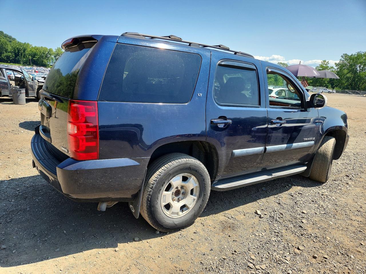 2008 Chevrolet Tahoe K1500 Blue vin: 1GNFK13018J146359