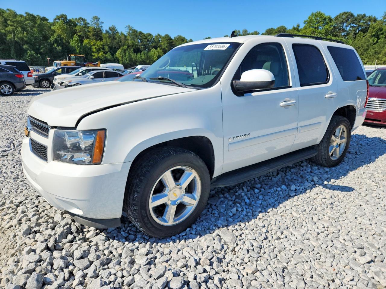 2008 Chevrolet Tahoe C1500 White vin: 1GNFC13068R115140
