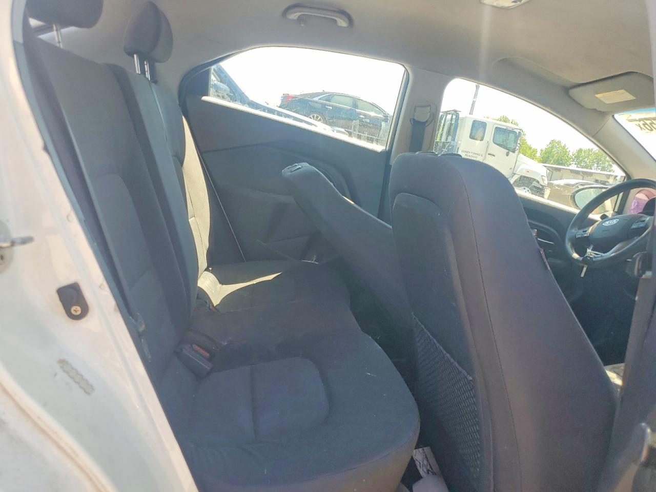 2012 Kia Rio Lx White vin: KNADM5A30C6015754