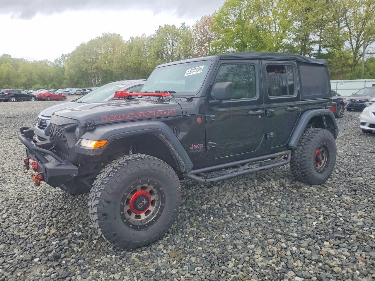 2018 Jeep Wrangler Unlimited Rubicon Black vin: 1C4HJXFG9JW284126